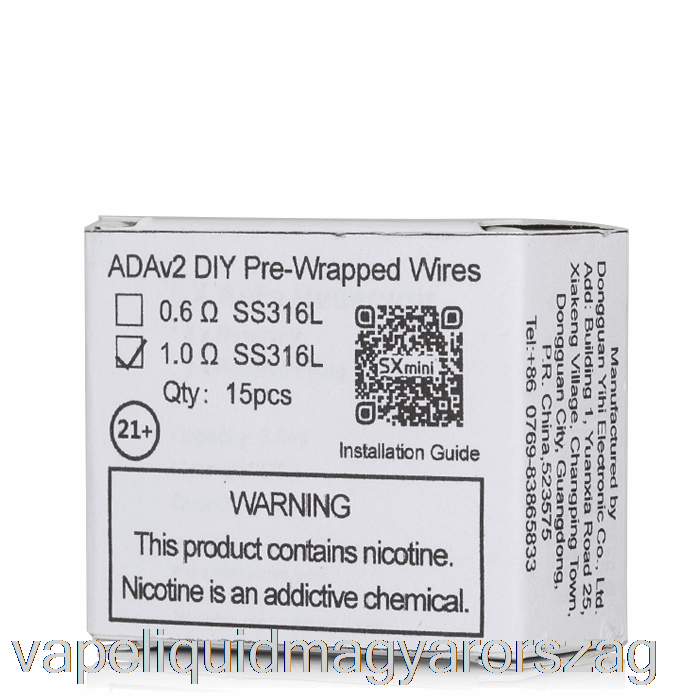 Yihi Sxmini Ada V2 Diy Előre Becsomagolt Vezetékek 1,0 Ohmos Tekercs Vape Toll